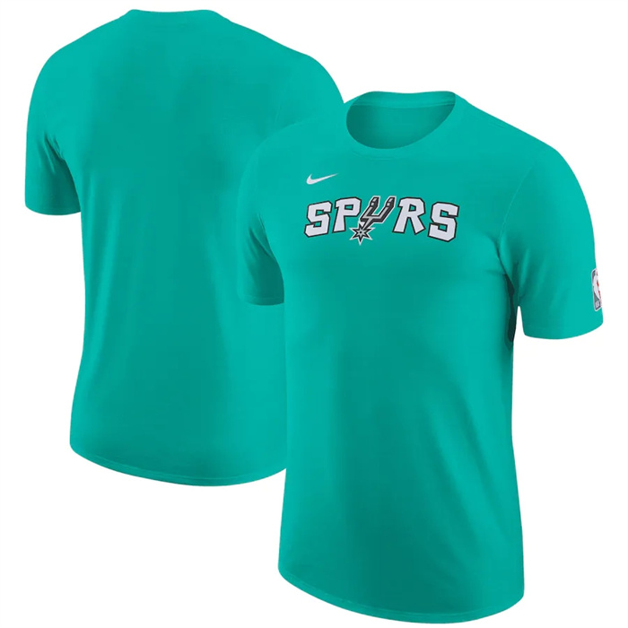 Men's San Antonio Spurs Teal 2022/23 City Edition Essential Warmup T-Shirt